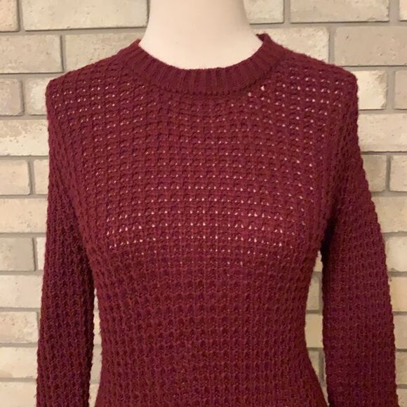 3for$20 oversized sweater burgundy small - Picture 2 of 4